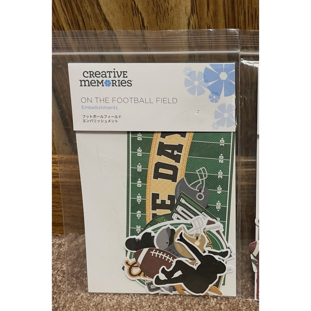 Creative Memories "On the Football Field" Embellishments 9 Die Cuts 2024